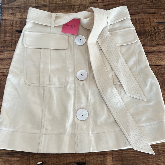 Kate Spade mainline luxe twill skirt - Picture 2 of 5